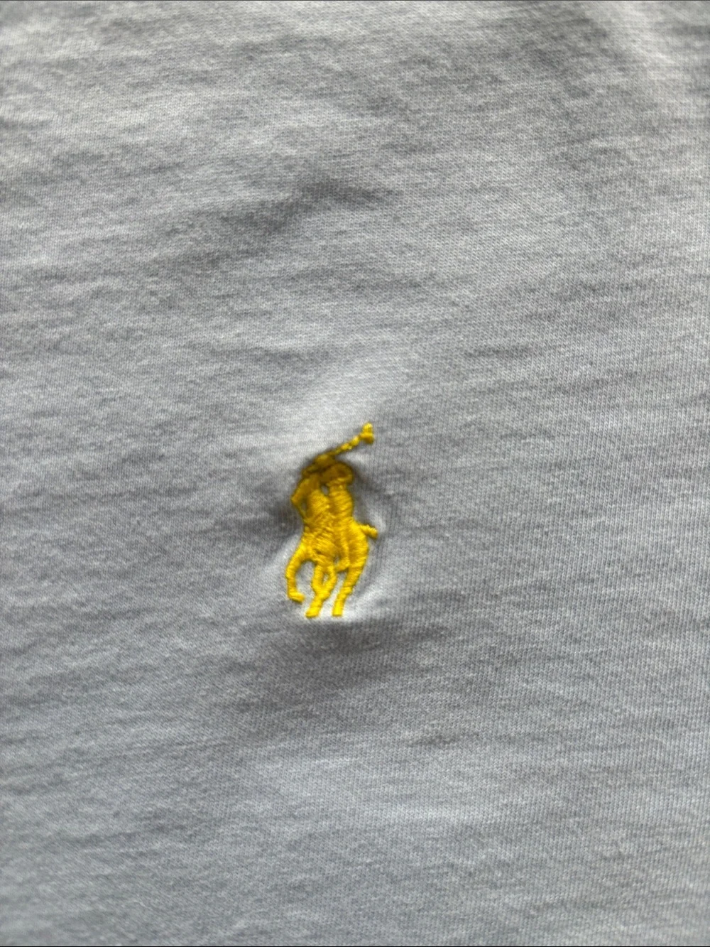 Polo by Ralph Lauren Light Blue V-Neck Tee with Yellow Pony